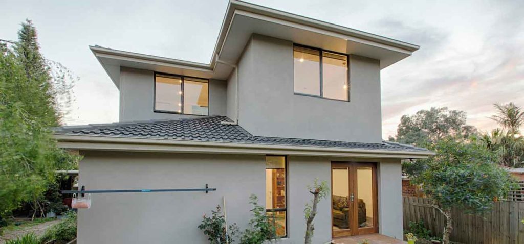 Double storey extension in Ferntree Gully by Mass Constructions.