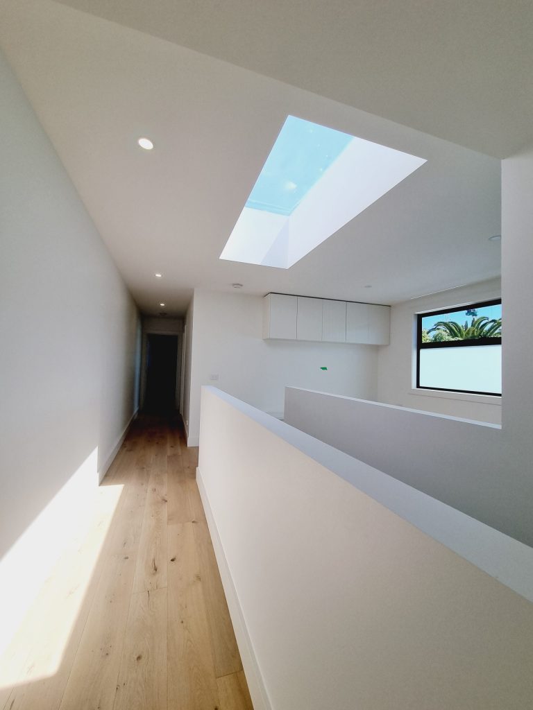 Staircase with skylight